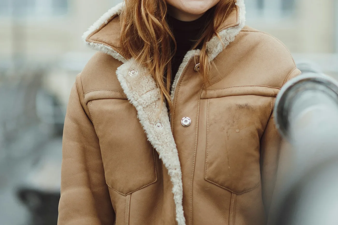 Collection Shearling-Lined Leather Jacket No.13