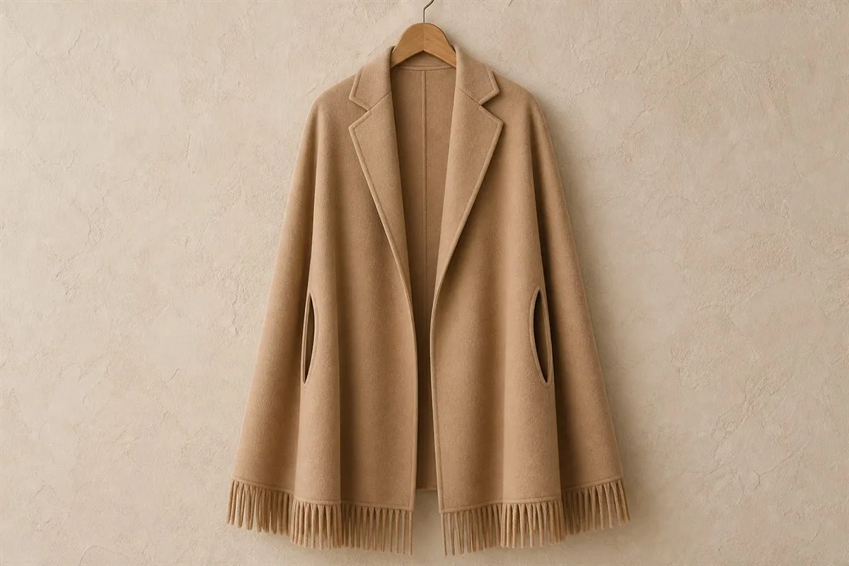 Collection Oversized Pure Wool Cape