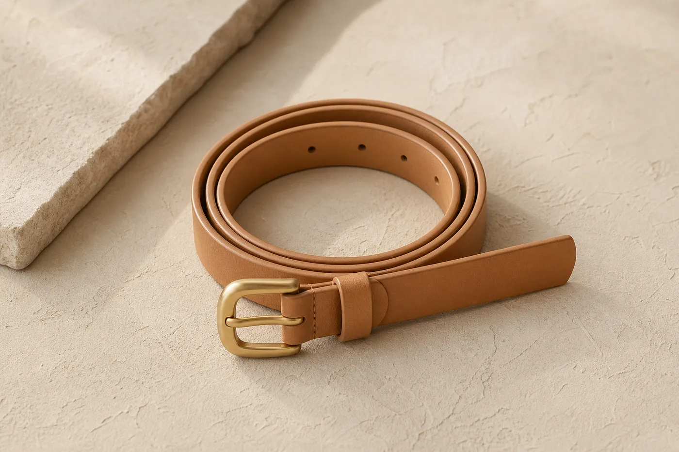 Slim Vegan Leather Belt — Series 06